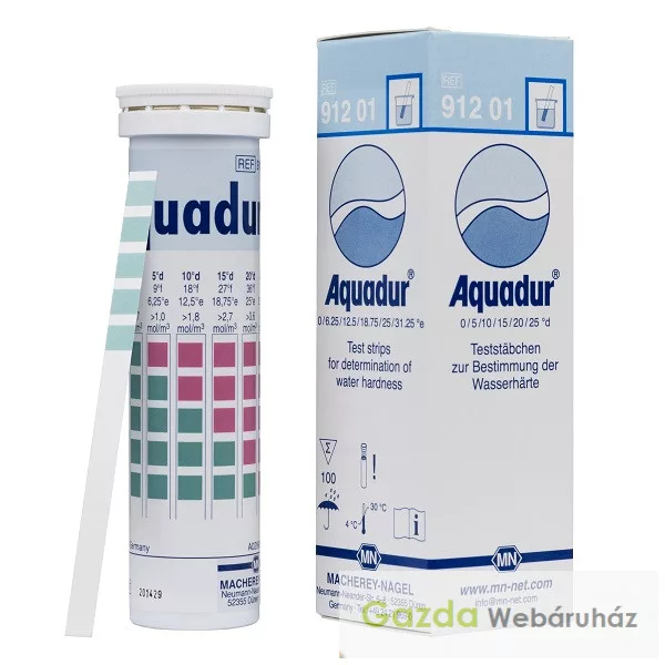 AQUADUR testovacie prúžky na tvrdosť vody