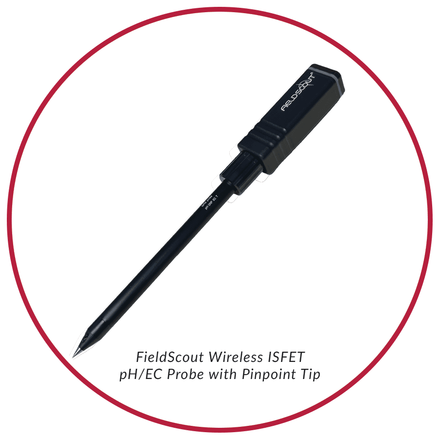 FieldScout 2128WE bezdrôtová ISFET pH/EC sonda s ostrým hrotom
