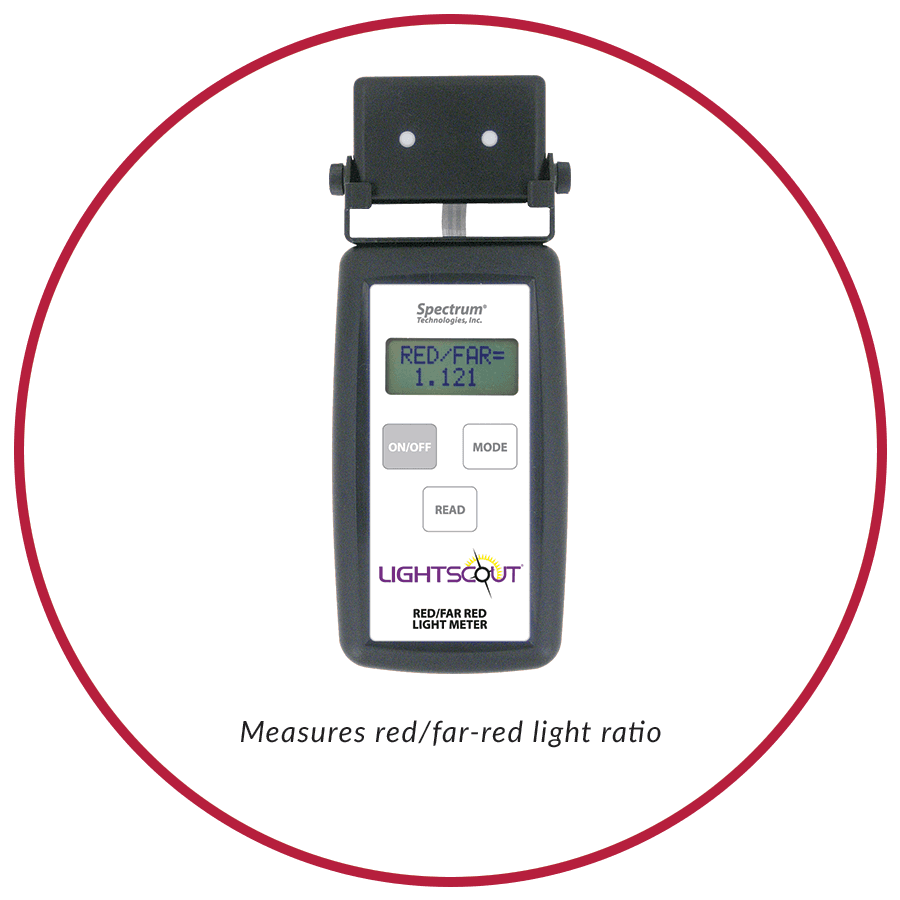 LightScout merač pomeru červeného a ďalekého červeného svetla