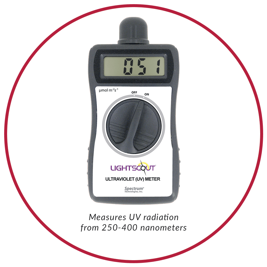 LightScout UV merač, 250–400 nm