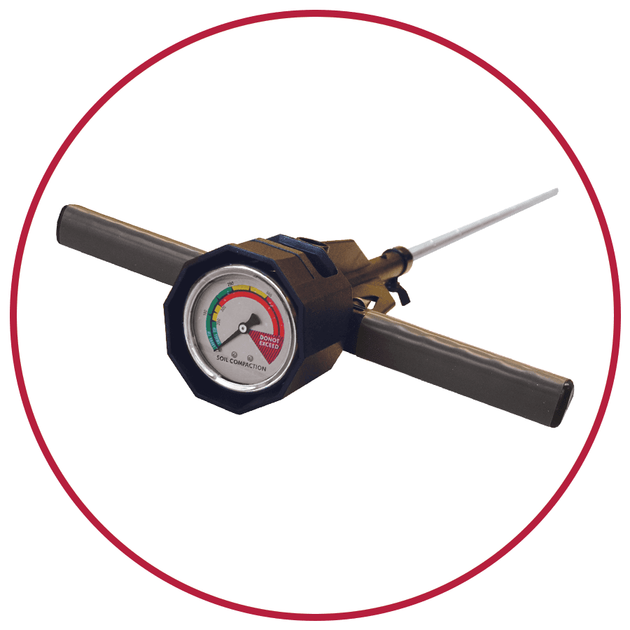 Analógový penetrometer na pôdne zhutnenie