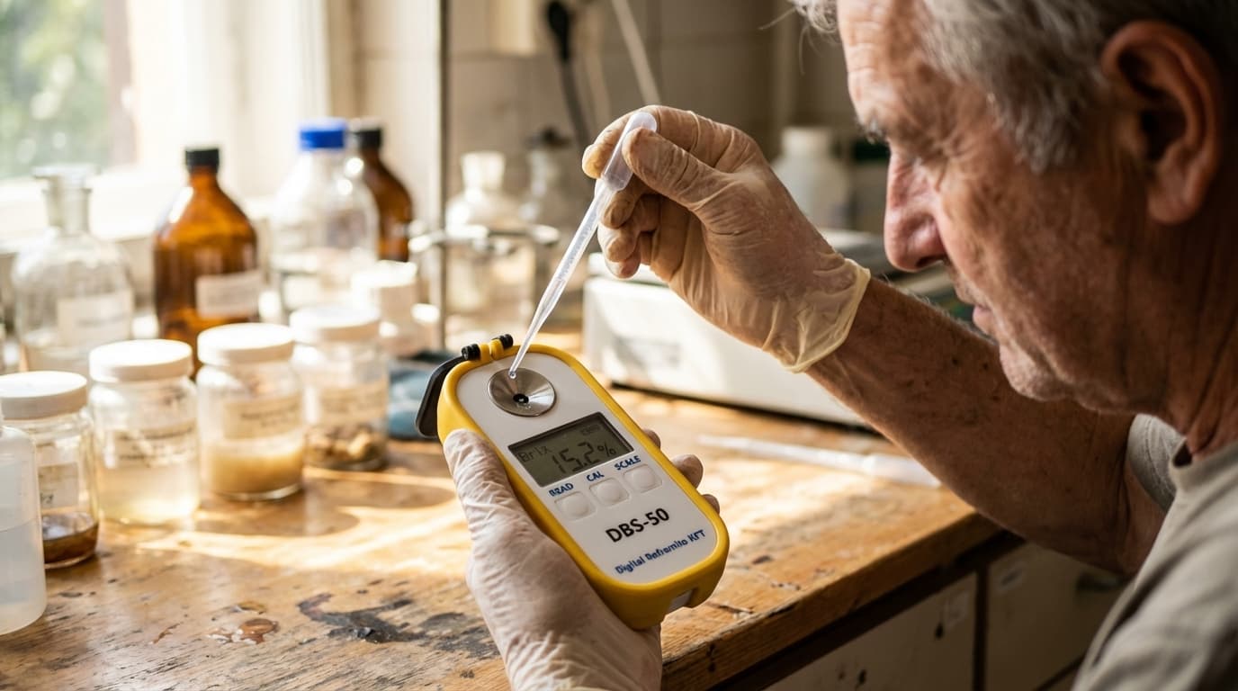 DBS-50 digitálny refraktometer Brix, salinity, SG a RI