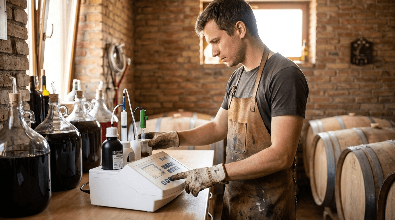 HANNA HI84500 minititrátor na meranie voľného a celkového oxidu siričitého vo víne