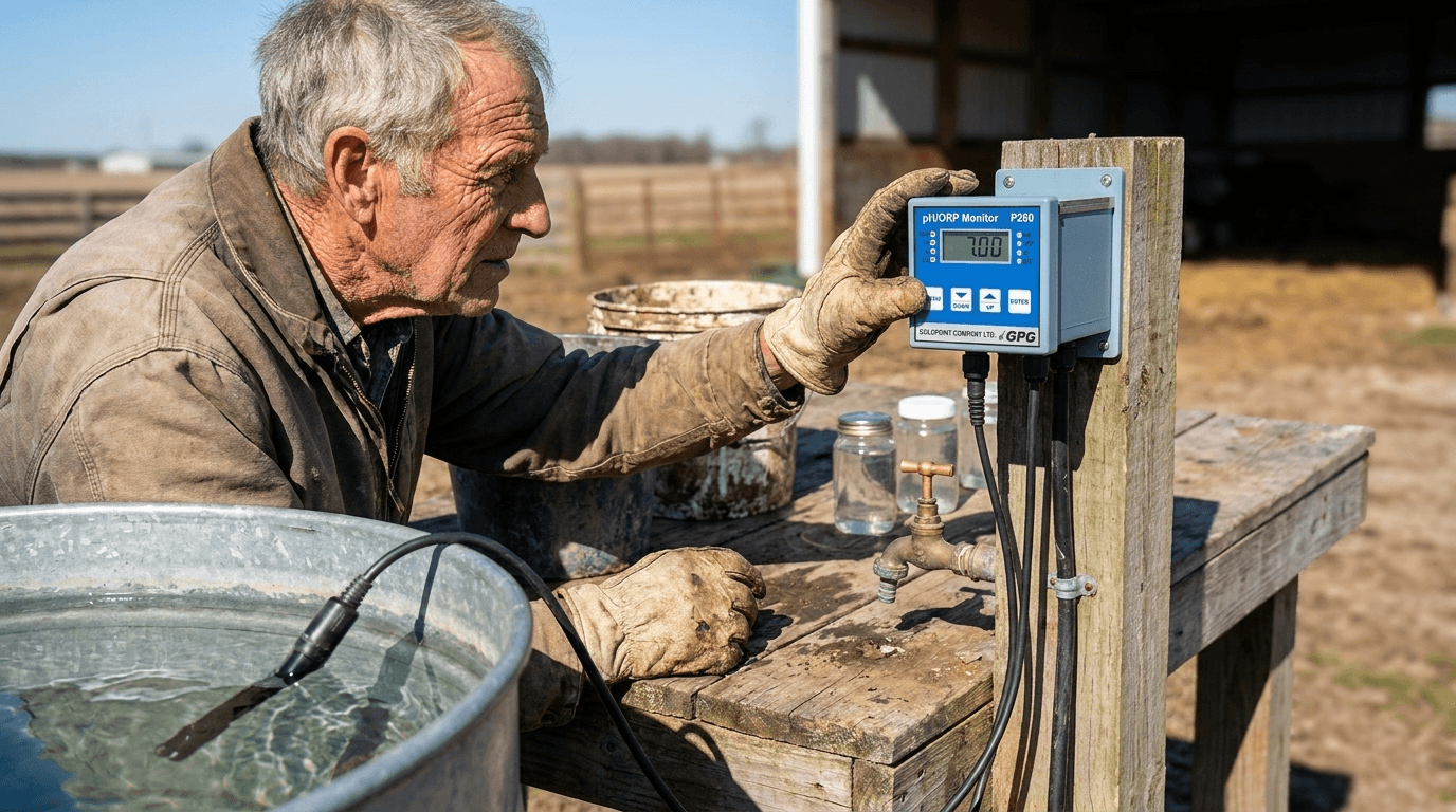 PH260 pH monitor a regulátor s PH202 elektródou