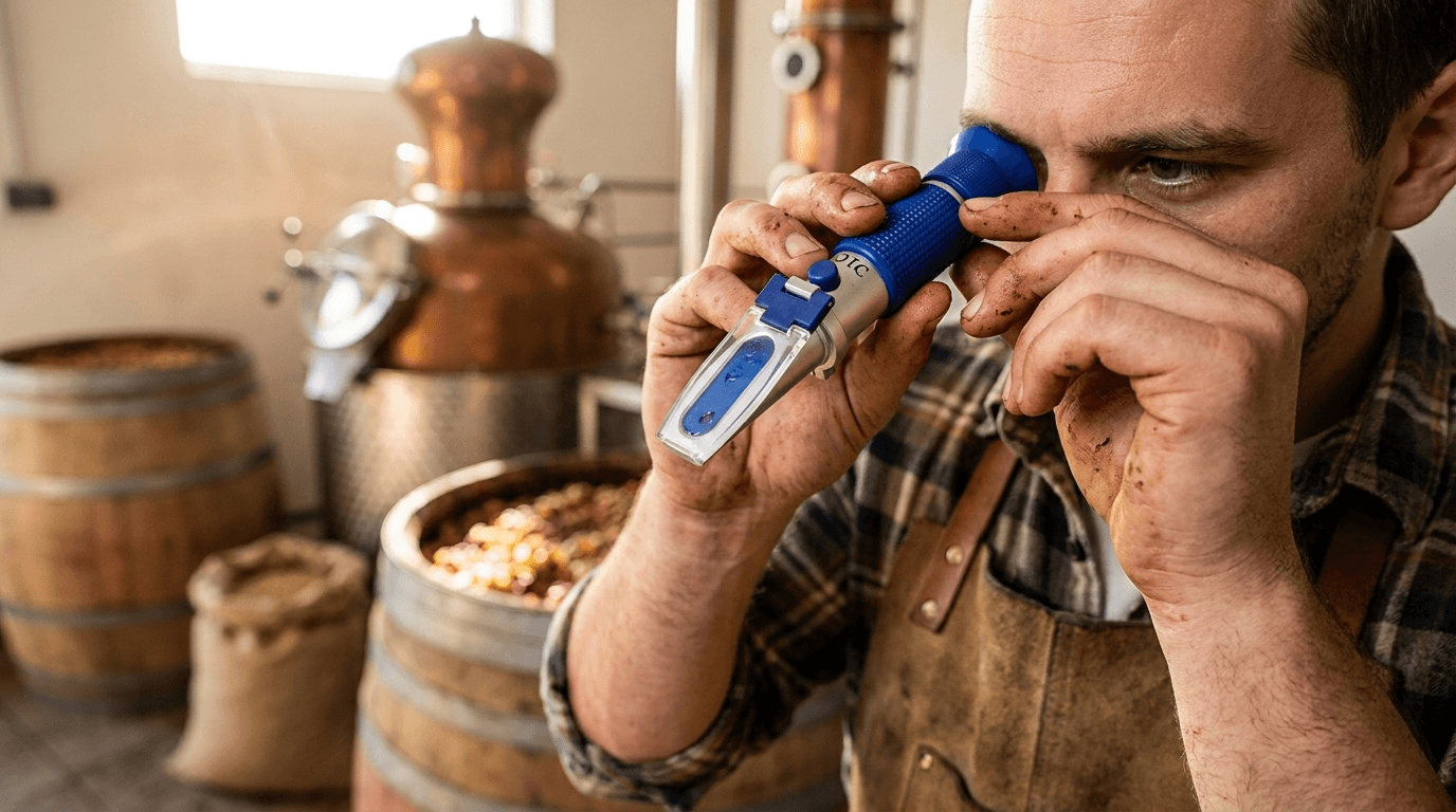 RHW-25BATC refraktometer Brix a potenciálneho alkoholu