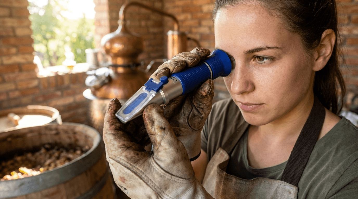 RHW-80 refraktometer na obsah alkoholu
