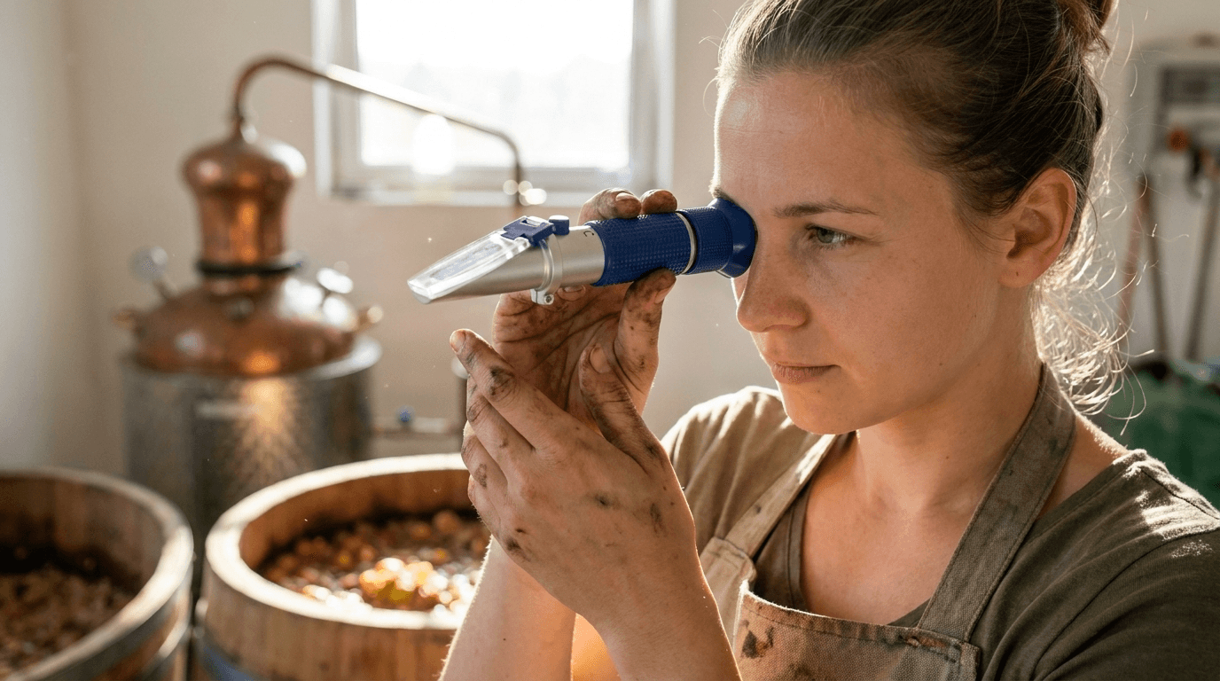 RHW-80 refraktometer na obsah alkoholu